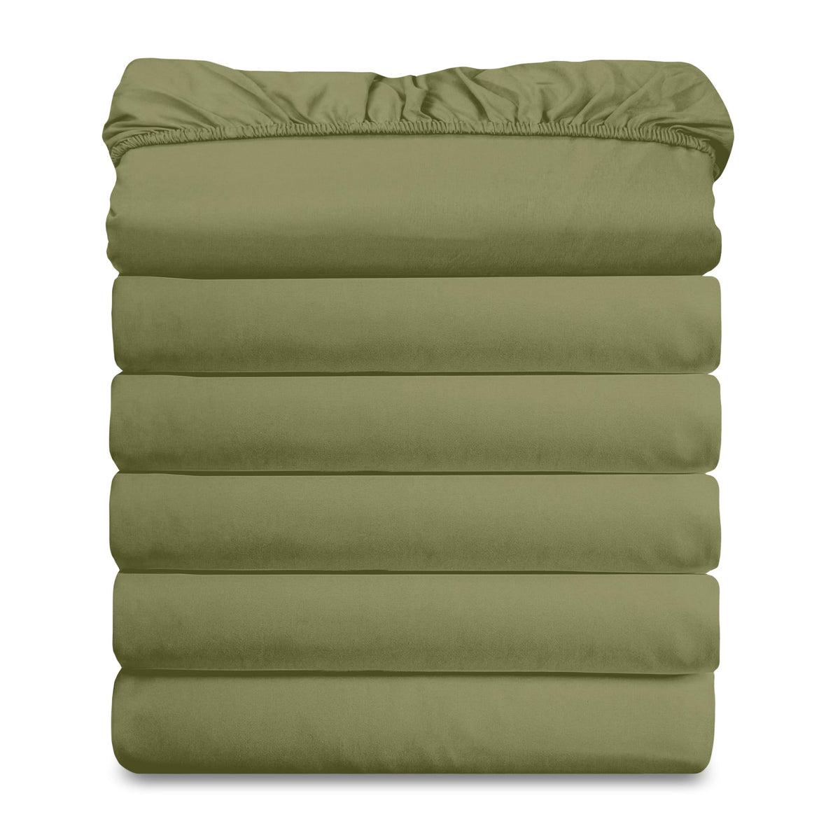 Elegant Comfort Ultra Soft Bulk Pack of 6 Bottom Fitted Sheets - 1500 Premium Hotel Quality Microfiber 6 Pack Fitted Sheets - Deep Pockets up to 16 Inches, Twin/Twin XL Size, Gray
