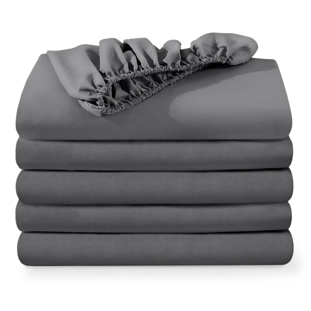 Bare Home 2-Pack Fitted Sheet 1800 Ultra-Soft (Queen, White)