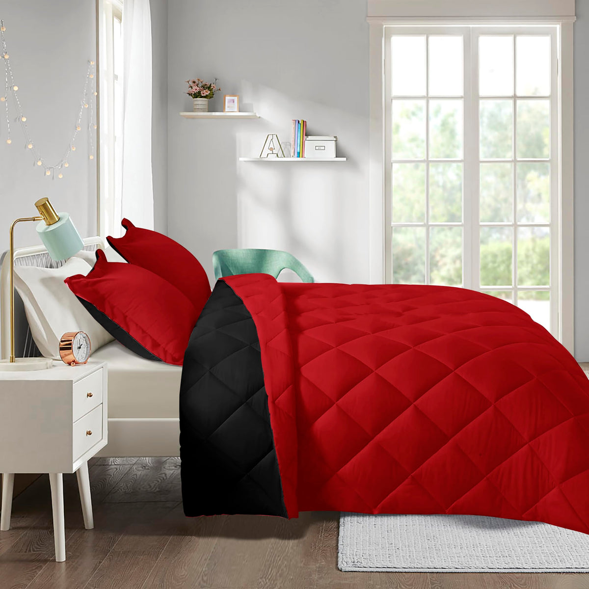 HIG 3pc Green Twin/Twin XL Bedding Comforter Set Duvet Insert Blanket