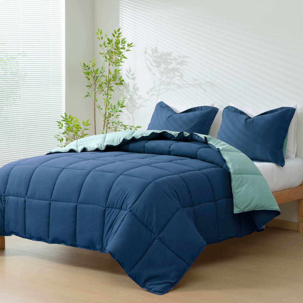 HIG 3pc Green Twin/Twin XL Bedding Comforter Set Duvet Insert Blanket