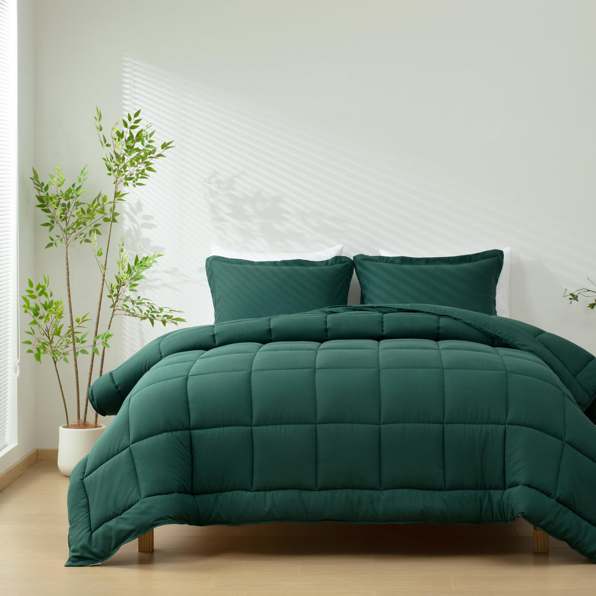 HIG 3pc Green Twin/Twin XL Bedding Comforter Set Duvet Insert Blanket