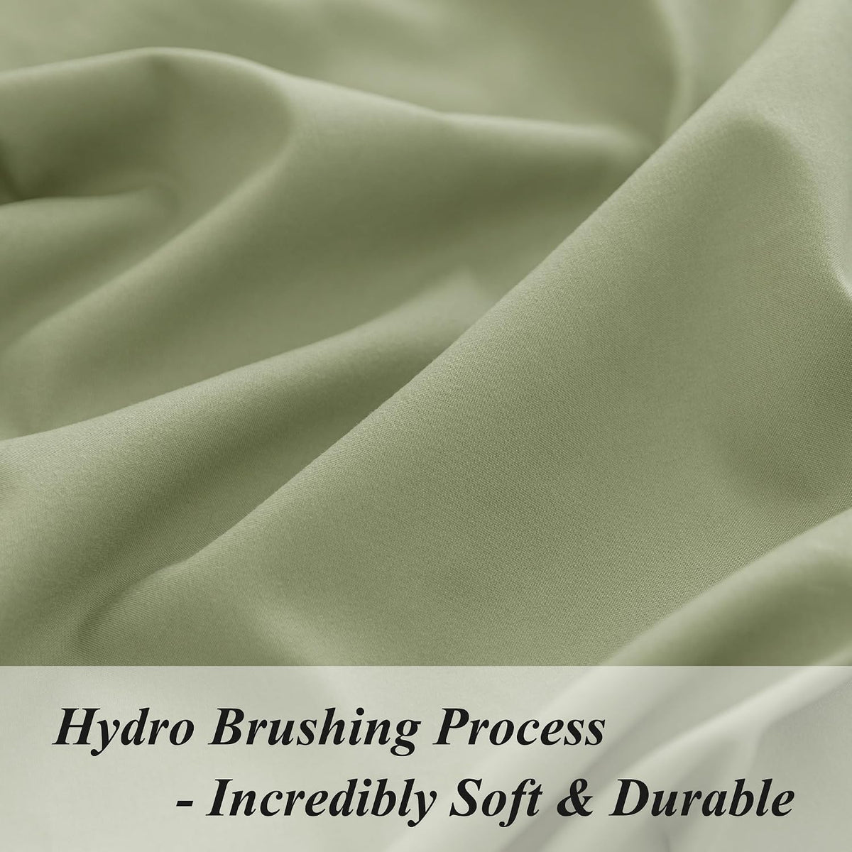ALYVIA SPRING Twin Fitted Sheet with Side Pocket, Sage, 39x75