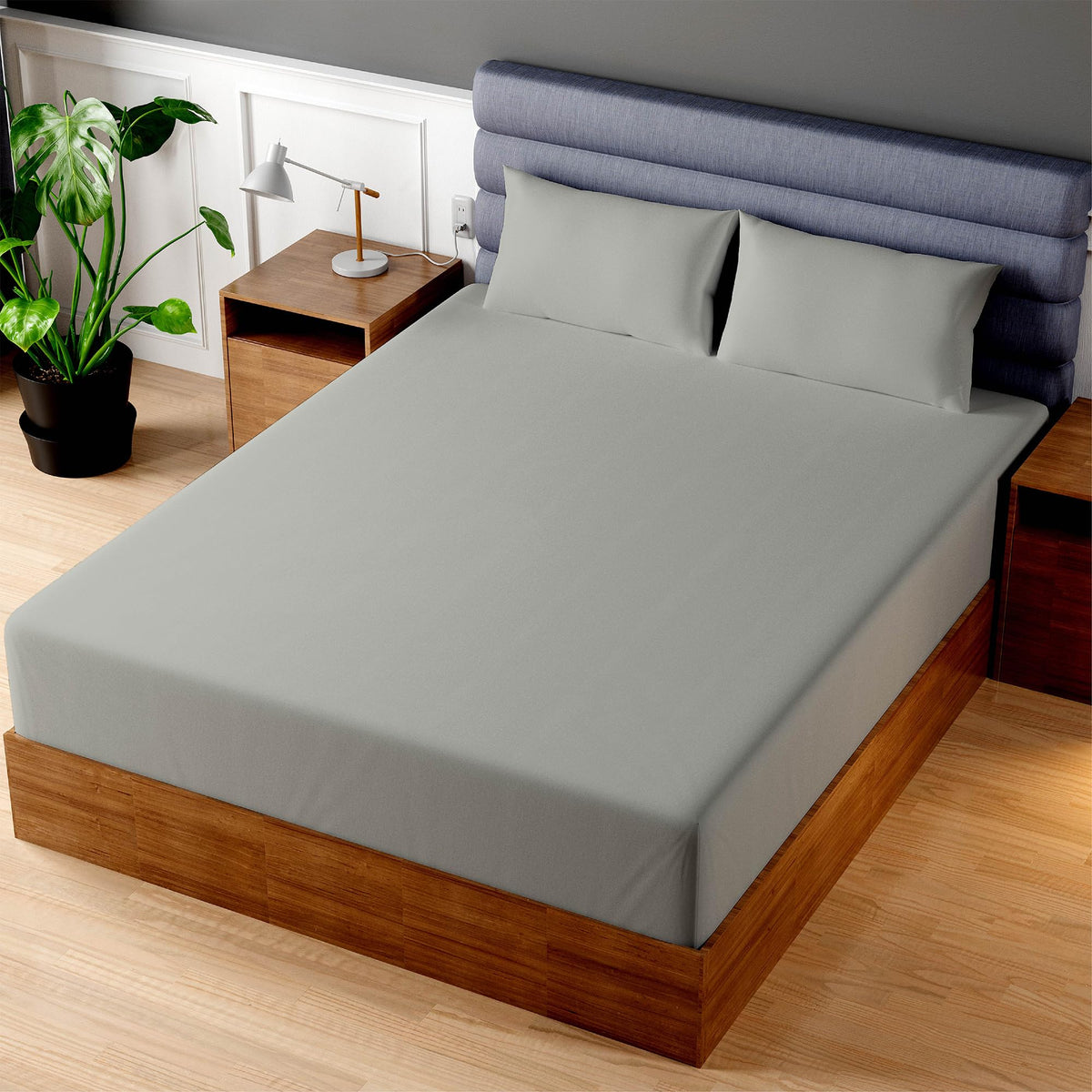 Superity Luxurious Hotel Quality Full XL Fitted Sheet 100% Cotton Ultra Soft, Skin-Friendly & Hypoallergenic Deep Pocket Fits 16 Mattress Easy Care & Snug Fit (Full XL Size -54 x 80)