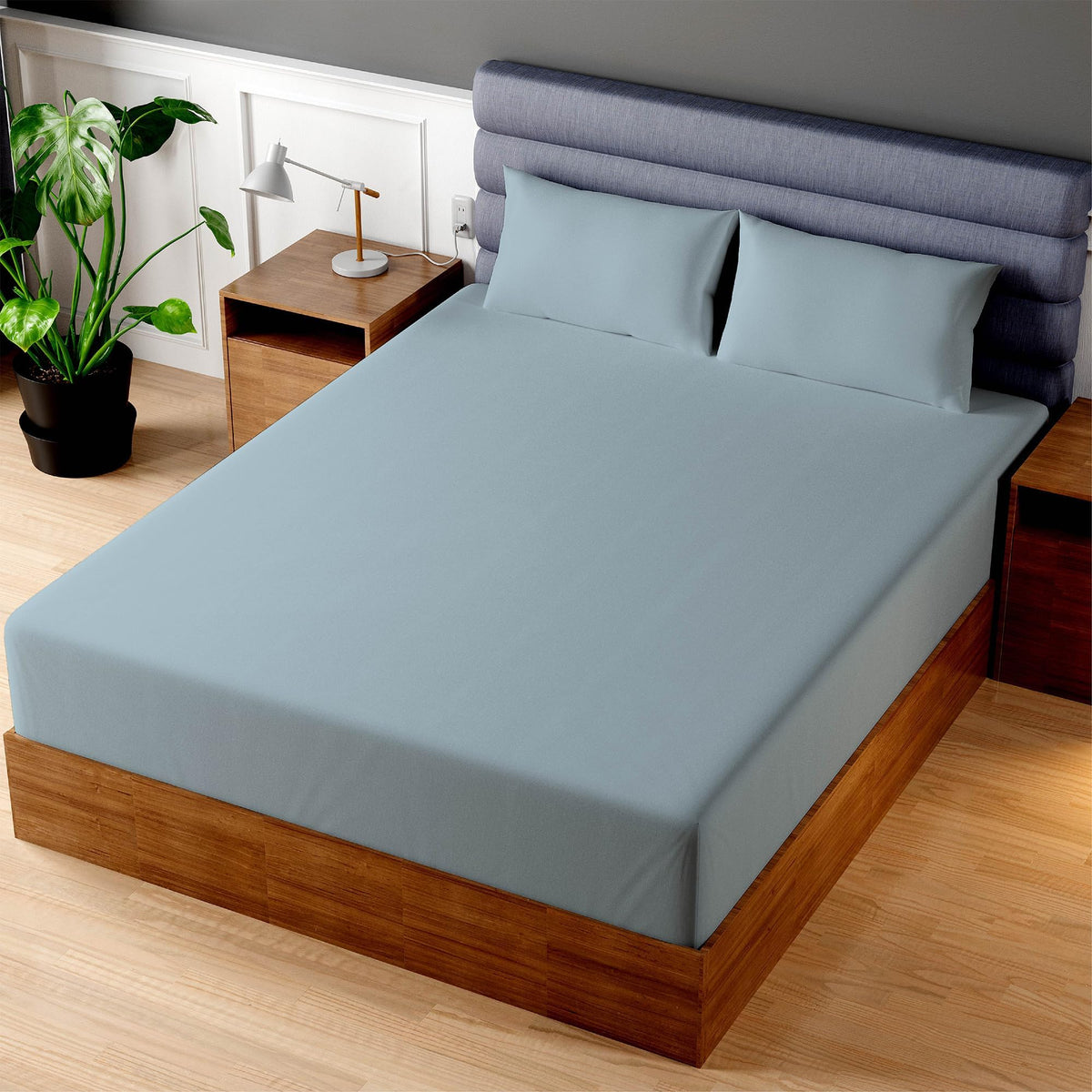 Superity Luxurious Hotel Quality Full XL Fitted Sheet 100% Cotton Ultra Soft, Skin-Friendly & Hypoallergenic Deep Pocket Fits 16 Mattress Easy Care & Snug Fit (Full XL Size -54 x 80)