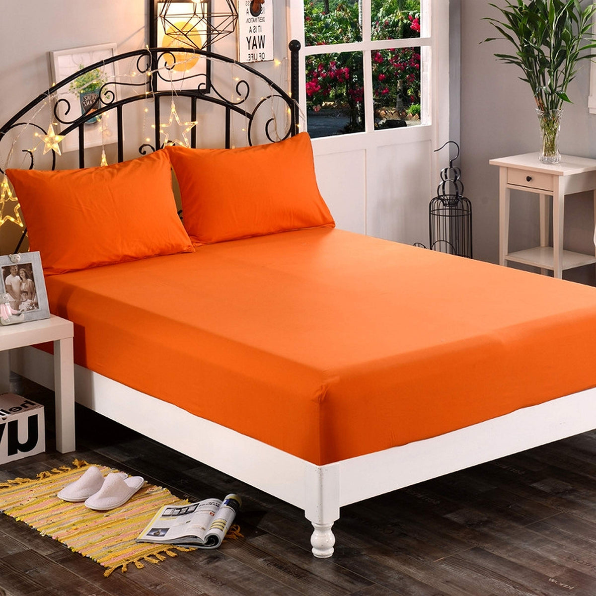 Premium Hotel Quality 1-Piece Fitted Sheet, Luxury & Softest 1500 Premier Hotel Quality Bedding Fitted Sheet Deep Pocket up to 16inch, Wrinkle and Fade Resistant, Queen, White