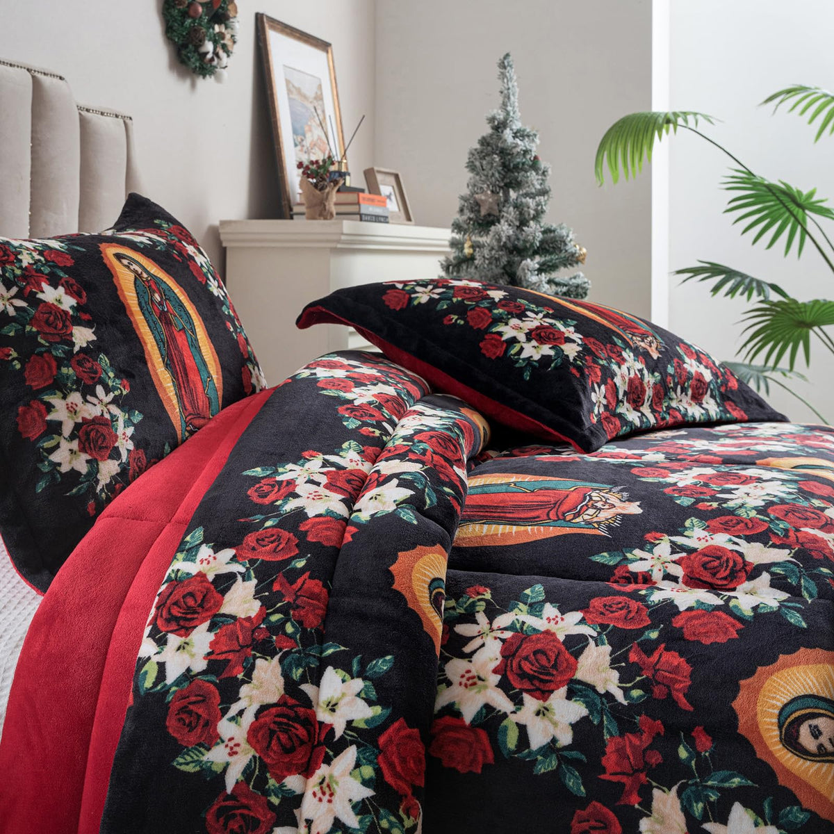 Petrichor Leopard Velvet Flannel Queen Comforter Set-Cheetah Print Western Blanket,Luxury Fuzzy Heavy Bedding Set, 3 Pieces Plush Winter Bed Set with Comforter (90"x90") & 2 Pillow Shams (20"x26")