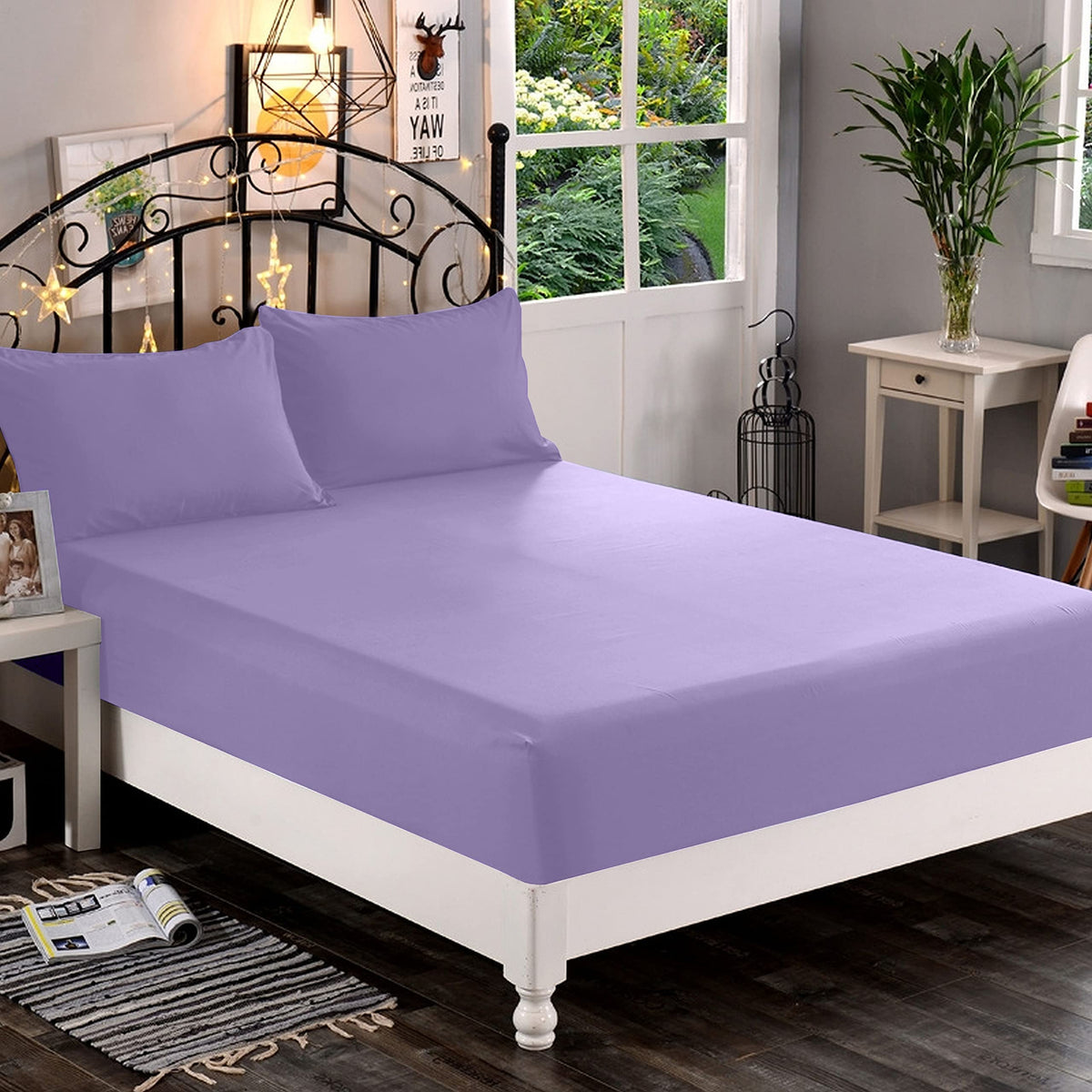 Premium Hotel Quality 1-Piece Fitted Sheet, Luxury & Softest 1500 Premier Hotel Quality Bedding Fitted Sheet Deep Pocket up to 16inch, Wrinkle and Fade Resistant, Queen, White