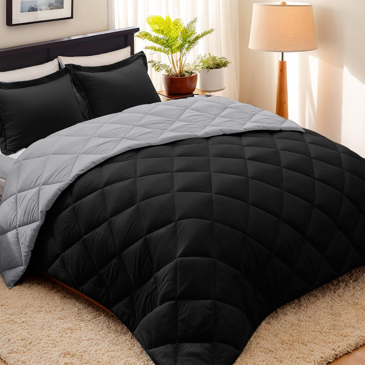 HIG 3pc Green Twin/Twin XL Bedding Comforter Set Duvet Insert Blanket