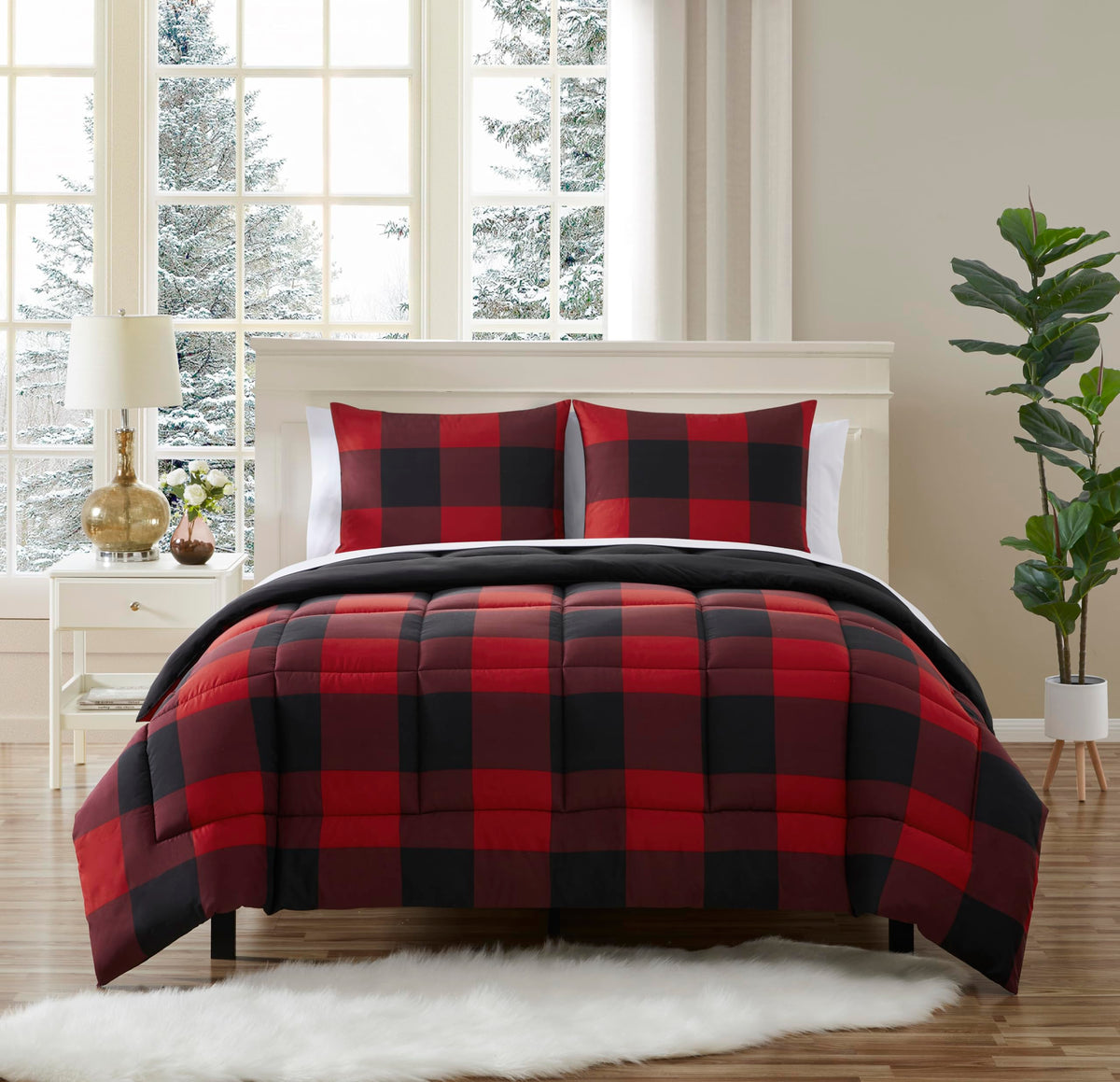 Sweet Home Collection 5 Piece Comforter Set Bag Solid Color All Season Soft Down Alternative Blanket & Luxurious Microfiber Bed Sheets, Navy, Twin