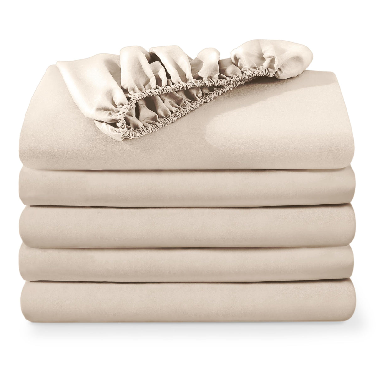 Bare Home 2-Pack Fitted Sheet 1800 Ultra-Soft (Queen, White)
