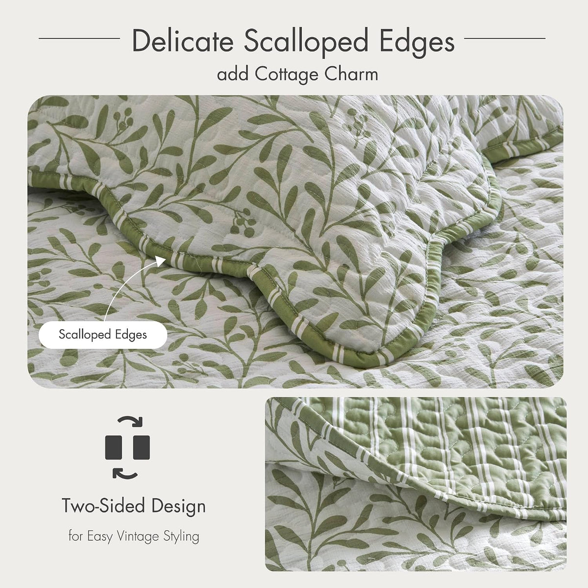 Madison Park Reversible Quilt Set, 3PC Full/Queen Coverlet