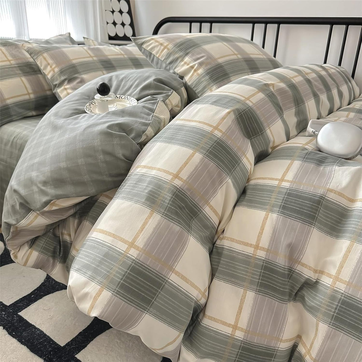 Purple Bedding Duvet Cover King 3 Pieces Pale Mauve Duvet Cover Boho Solid Bedding Set Luxury Soft Jersey Knit Cotton Comforter Cover with 2 Pillowcases Breathable Comfy Mauve Color Bedding Set