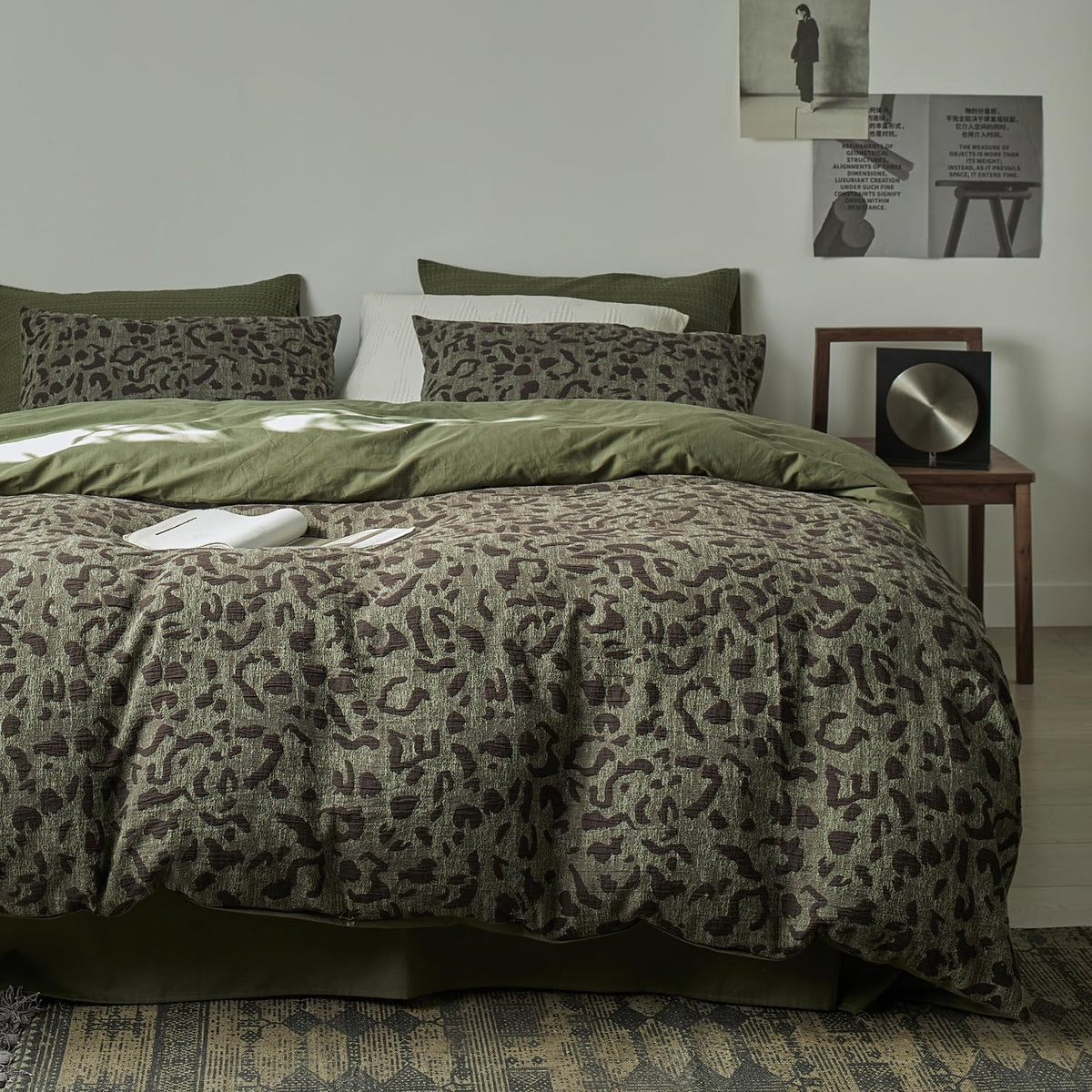 mixinni Duvet Cover Set King Size Bird Flower Pattern Soft Long Staple Cotton Floral Bedding Comforter Cover Set with Zipper Ties for Women and Men, Ultra Soft, Breathable, Easy Care-King Size