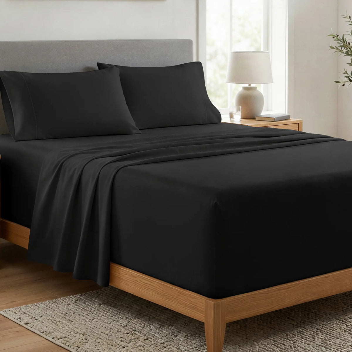 CGK | DeepFit Sheet Set – Extra Deep Pocket Sheet Set, Easily Fits 18-24 Inch Mattresses - Ultra Soft Wrinkle & Fade Resistant Fabric