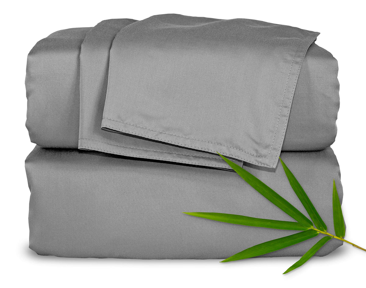 Pure Bamboo Full Sheets, Genuine 100% Organic Viscose Derived from Bamboo Bed Sheet Set, Luxuriously Soft & Cooling, Double Stitching, 2 Year Quality Promise (Full, Ivory)