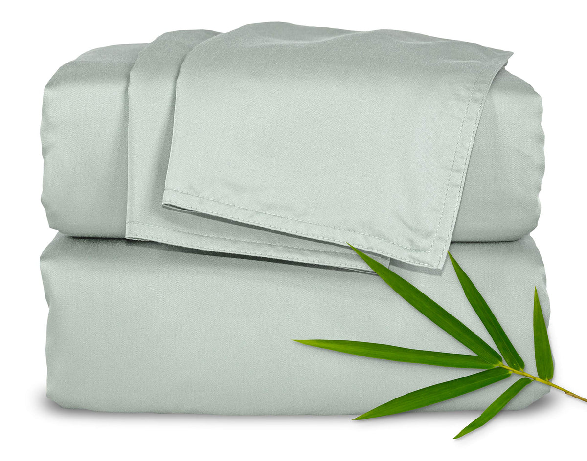 Pure Bamboo Full Sheets, Genuine 100% Organic Viscose Derived from Bamboo Bed Sheet Set, Luxuriously Soft & Cooling, Double Stitching, 2 Year Quality Promise (Full, Ivory)