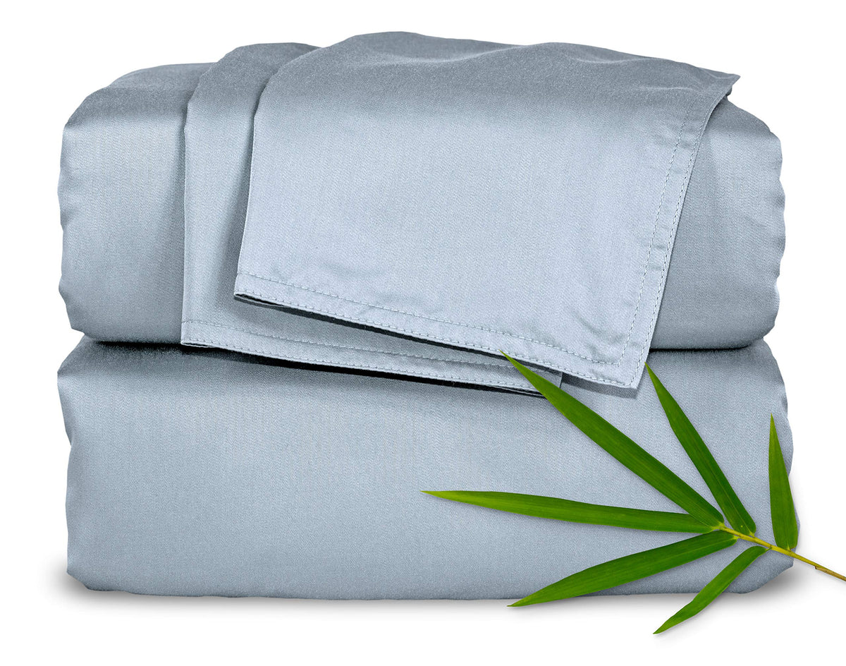 Pure Bamboo Full Sheets, Genuine 100% Organic Viscose Derived from Bamboo Bed Sheet Set, Luxuriously Soft & Cooling, Double Stitching, 2 Year Quality Promise (Full, Ivory)