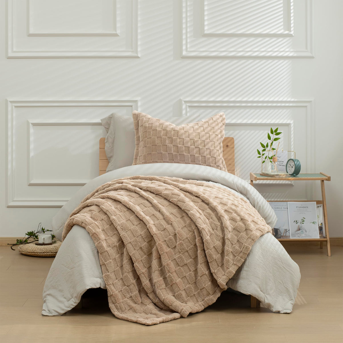 HIG 3pc Green Twin/Twin XL Bedding Comforter Set Duvet Insert Blanket