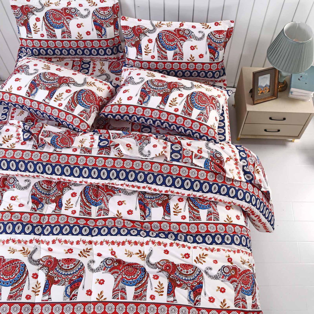 SDY Leopard Queen Comforter Set, 3D Cheetah Print Bedding, Luxury Soft 7-Piece Bed in a Bag, All-Season Bedding Set with Comforter, Sheets, Pillowcases & Shams