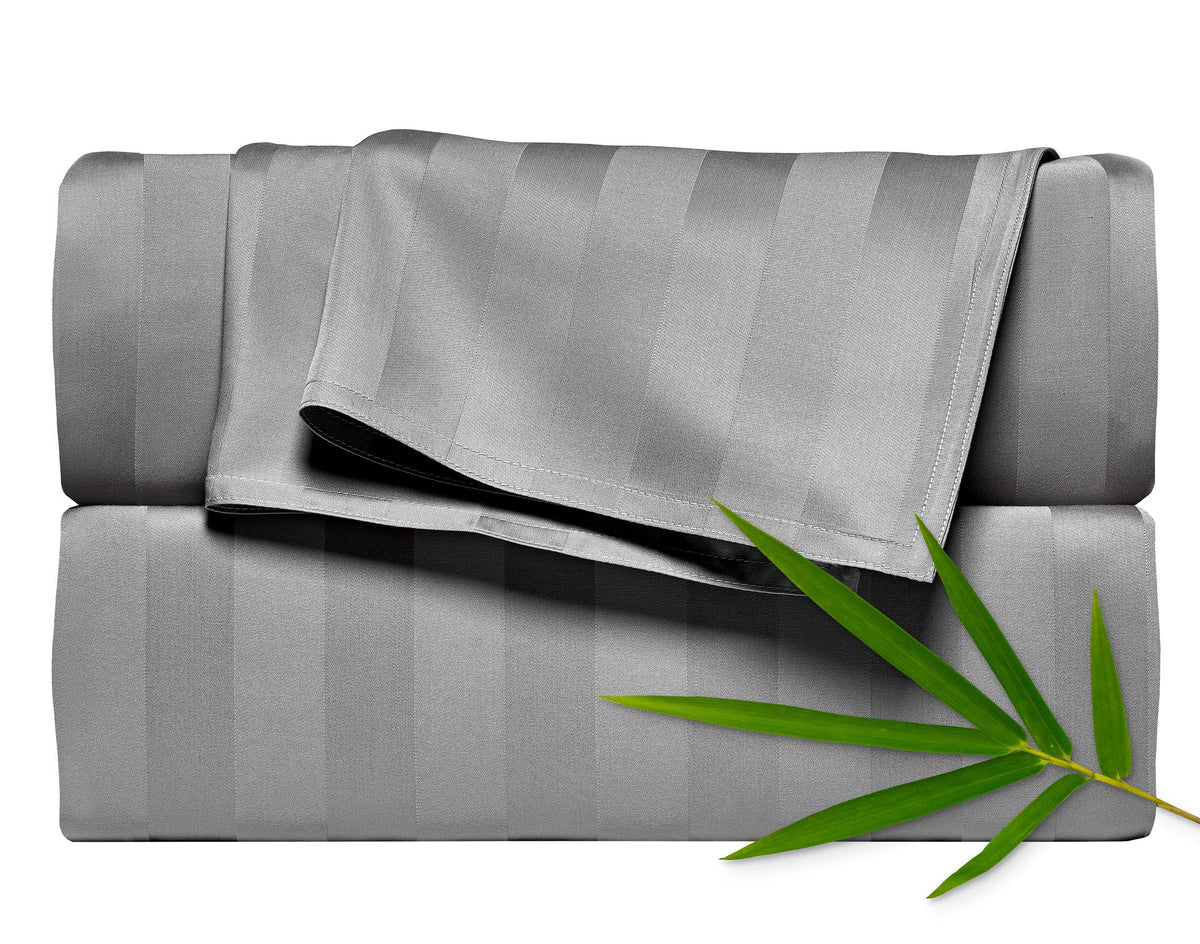 Pure Bamboo Full Sheets, Genuine 100% Organic Viscose Derived from Bamboo Bed Sheet Set, Luxuriously Soft & Cooling, Double Stitching, 2 Year Quality Promise (Full, Ivory)
