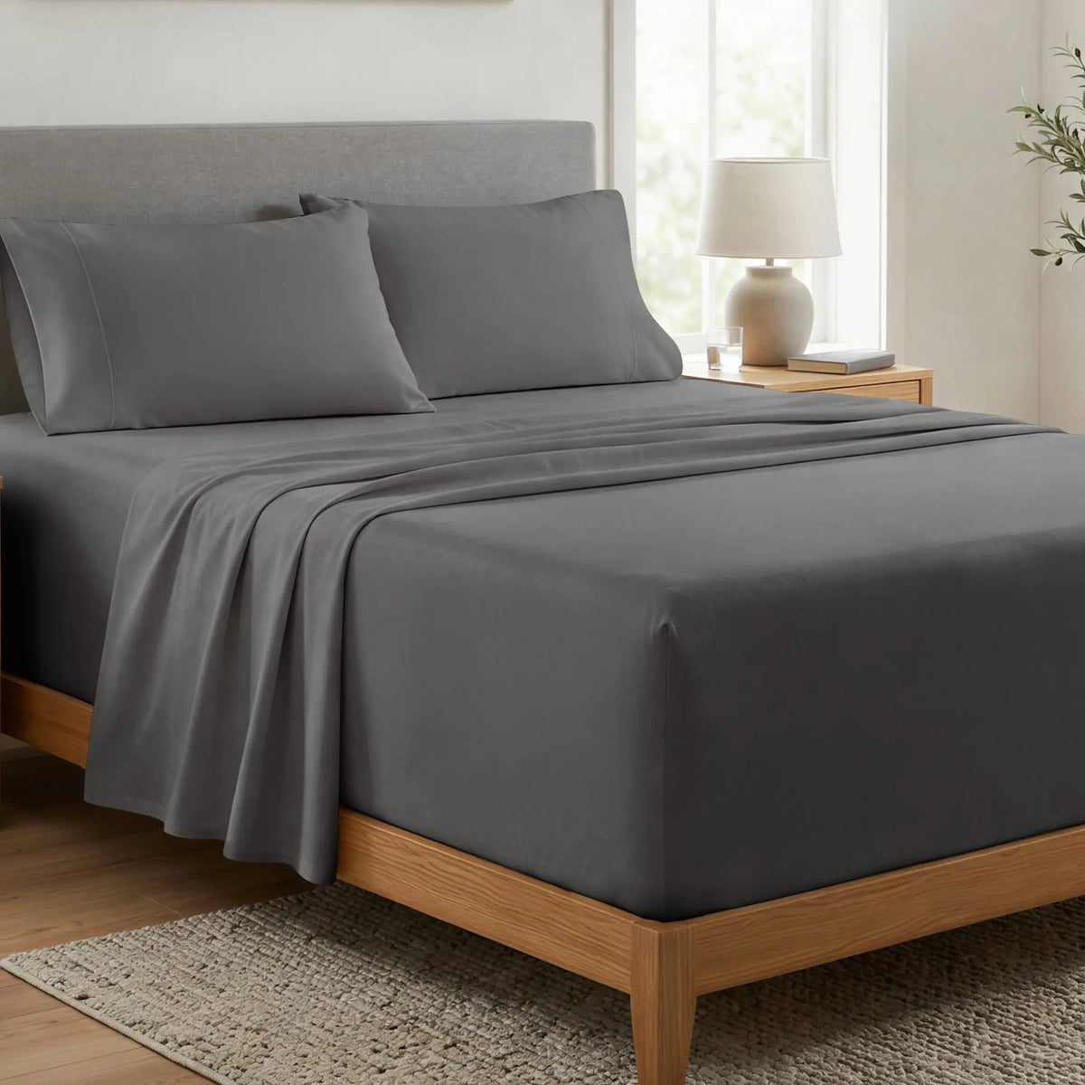 CGK | DeepFit Sheet Set – Extra Deep Pocket Sheet Set, Easily Fits 18-24 Inch Mattresses - Ultra Soft Wrinkle & Fade Resistant Fabric