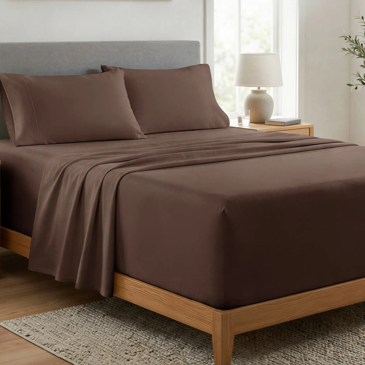 CGK | DeepFit Sheet Set – Extra Deep Pocket Sheet Set, Easily Fits 18-24 Inch Mattresses - Ultra Soft Wrinkle & Fade Resistant Fabric